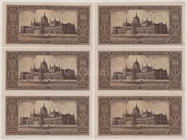 1946. 100.000.000P (6x) sorszámkövetők és egy közeli sorszám "P 235 081055 és P 235 081064 közö...