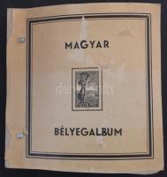 1945-1964 Magyar gyűjtemény sorokkal, 28 db blokkal csavaros előnyomott bélyegalbumban, filázva (333...