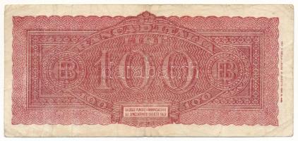 Olaszország 1944. 100L "Italia Turrita" "E 196 066769" T:F,VG
Italy 1944. 100 L...