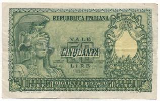 Olaszország 1951. 50L "1881 038193" T:F
Italy 1951. 50 Lire "1881 038193" C:F
...