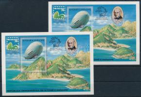 1979 Brasiliana bélyegkiállítás, Zeppelin fogazott és vágott blokk Mi 36