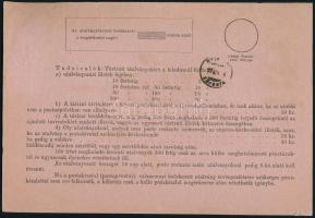 1877 Távirati postautalvány 5kr pár bérmentesítéssel "TORDA" - "BUDAPEST"