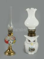 2 darab asztali petróleumlámpa, m: 20-22 cm