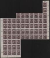 Kolozsvár 1919 Postatakarék hajtott 61-es ívdarabban, Bodor vizsgálójellel