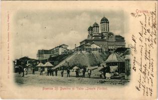 1901 Craiova, Királyi; Biserica Sf. Dumitru si Valea Seapte Fantani. Ad. Maier &amp; D. Stern / ...