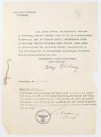 1941 Mannheimi biztosító társasággal kapcsolatos iratok: közgyűlési jegyzőkönyv és üzleti jelentés k...
