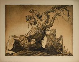 Franz Wacik (1883-1938): Das Alter. Litográfia, papír. Jelzett. Próbanyomat. 37x48 cm

Franz Wacik...
