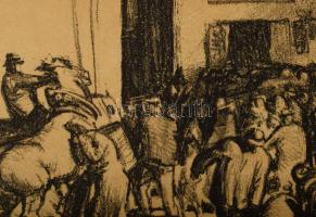 Fritz Zerritsch (1888-1985): Markt. Litográfia, papír. Jelzett. Próbanyomat. 39,5 x 50 cm

Fritz Z...