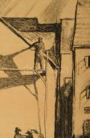 Fritz Zerritsch (1888-1985): Markt. Litográfia, papír. Jelzett. Próbanyomat. 39,5 x 50 cm

Fritz Z...