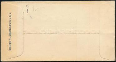 1900.febr.12. Helyi nyomtatvány boríték 1f + 1kr vegyes bérmentesítéssel, lezáratlan boríték ( csak ...
