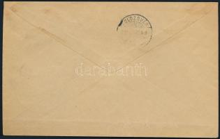1900.aug.25. Ajánlott 2. súlyfokozatú távolsági levél Luxus 20kr + 5f vegyes bérmentesítéssel "...