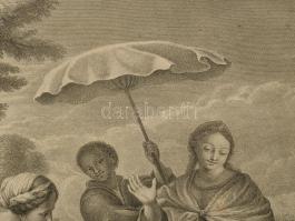 Simon Vallée (1680-c. 1730): Moyse trouve sur le Nil. (Mózes megtalálása a Níluson) . Giovanni Franc...