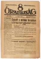 1919 A 8 Órai Ujság 1918. november 1-jei száma, a címlapon az őszirózsás forradalom győzelmének és K...