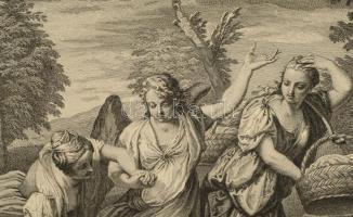 ca 1750 Veronese (Caliari), Paolo (1825-1588) után - Benoit Audran (1698-1772): Loth et ses Filles s...
