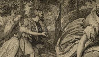 ca 1750 Veronese (Caliari), Paolo (1825-1588) után - Benoit Audran (1698-1772): Loth et ses Filles s...