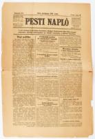 1919 Pesti Napló 1919. május 9-i száma, benne a Tanácsköztársaság mozgósításával és a Vörös Hadsereg...