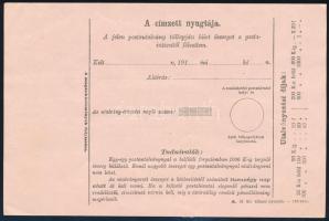 1917 Postautalvány a Budapesti Bazár kiadóhivatalának címezve