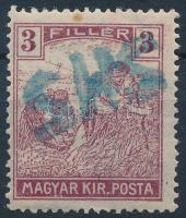 SHS 1919 BELTINCI Arató 3f, Bodor vizsgálójellel. Ritkán látható! (rozsdapötty / stain spot)