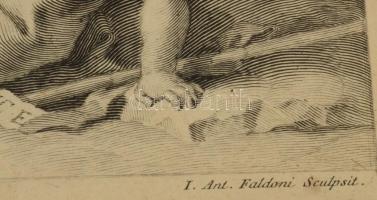 Gianantonio Faldoni (1689-1770) Sebastiano Ricci (1659-1734) után: A Szent Család. Rézmetszet, papír...
