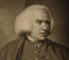 1772 John Boydell (1720-1804) rézmetsző portréja. Valentine Green munkája. Mezzotinto, papír. jelzet...
