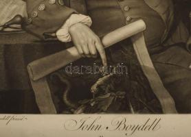 1772 John Boydell (1720-1804) rézmetsző portréja. Valentine Green munkája. Mezzotinto, papír. jelzet...