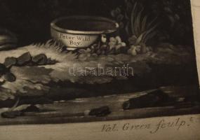 Valentine Green (1739-1813) Peter the Wild boy. Peter Falconet után. Mezzotinto, papír. jelzett. 35,...