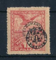 Debrecen II 1920 10f kettős felülnyomással, az egyik fordított, Bodor vizsgálójellel
