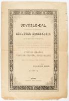 1887 Üdvözlő-dal nagyméltóságú és főtisztelendő Schuster Konstantin úrnak, váczi megyés püspöknek, [...