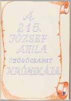 1983-1984 Úttörő napló, 215. József Attila úttörőcsapat, benne kézzel írt bejegyzésekkel, rajzokkal,...