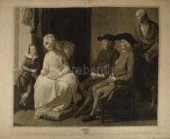 Georg Siegmund és John Gottlieb Facius: Benjamin West and his family (...és családja). Mezzotinto, p...