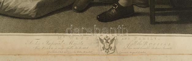 Georg Siegmund és John Gottlieb Facius: Benjamin West and his family (...és családja). Mezzotinto, p...