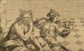 Marco Dente da Ravenna (1486-1527): Baccio Bandinelli után: Az ártatlanok lemészárolása. Rézmetszet,...