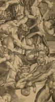 Marco Dente da Ravenna (1486-1527): Baccio Bandinelli után: Az ártatlanok lemészárolása. Rézmetszet,...