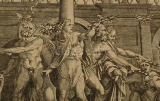 Marco Dente da Ravenna (1486-1527): Baccio Bandinelli után: Az ártatlanok lemészárolása. Rézmetszet,...