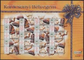 2004 Karácsonyi bélyegem I. - Sütemények sorszámozott teljes ív (11.500)