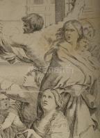 Gian Battista Bolognini (1612-1688): Guido Reni után: Az ártatlanok lemészárolása. Rézmetszet, papír...