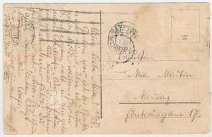 1925 Kelnek, Calnic, Kelling (Fehér megye, Judetul Alba); látkép, vár / view, castle (ázott / wet da...