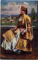Pozdrav iz Bosne i Hercegovine. Mlada Srpkinja u svecanoj nosnji / Gruss aus Bosnien und Hercegovina...