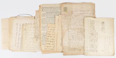 cca 1840-1900 A Kislődi Hollán család családtörténeti dokumentumai. 18 db okirat. Életrajzok, hivata...