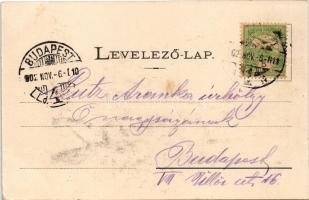 1902 Szeged, Klauzál tér, piac, könyvnyomda, üzletek. Bartos Lipót kiadása