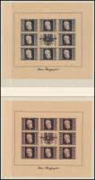 Ausztria 1946 Renner vágott kisívsor japán papíron, kifogástalan állapotban / Mi 772B -775B imperfor...