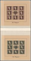 Ausztria 1946 Renner vágott kisívsor japán papíron, kifogástalan állapotban / Mi 772B -775B imperfor...