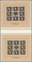 Ausztria 1946 Renner vágott kisívsor japán papíron, kifogástalan állapotban / Mi 772B -775B imperfor...