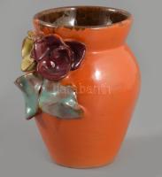S. Kepes Ágnes, Hajdúszoboszló: Art deco váza. Jelzett, hibátlan, m: 10 cm