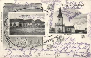 Újegyház (Leschkirch) with Evangelist church (EB)