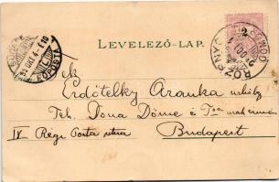 1899 Rozsnyó, Roznava; Vasas fürdő, Evangélikus polgári leányiskola, püspöki székház, Krasznahorka v...