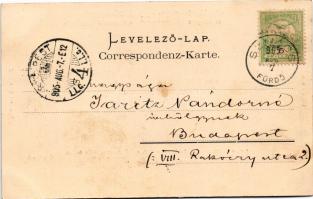 1905 Szliácsfürdő, Kúpele Sliac; gyógyfürdő és környéke. Pannonia, Otthon, Hungaria, Fürdőház, Buda,...