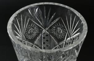 Ólomkristály váza, hibátlan, m: 23 cm