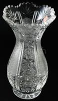 Ólomkristály váza, hibátlan, m: 24,5 cm