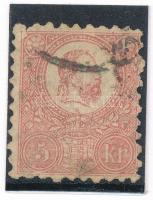 1871 Kőnyomat 5kr VI. típus (papírelvékonyodás / thin paper)